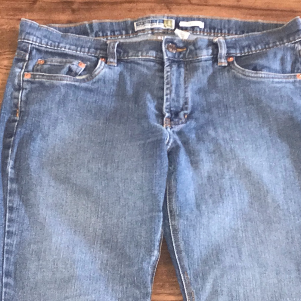 OLD NAVY JEANS SIZE 10 Classic Straight Leg Blue Jeans Boot cut flare - Picture 2 of 12